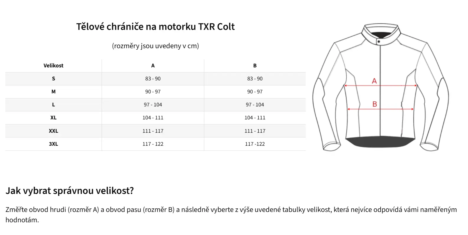 TXR Chránič těla Colt S
